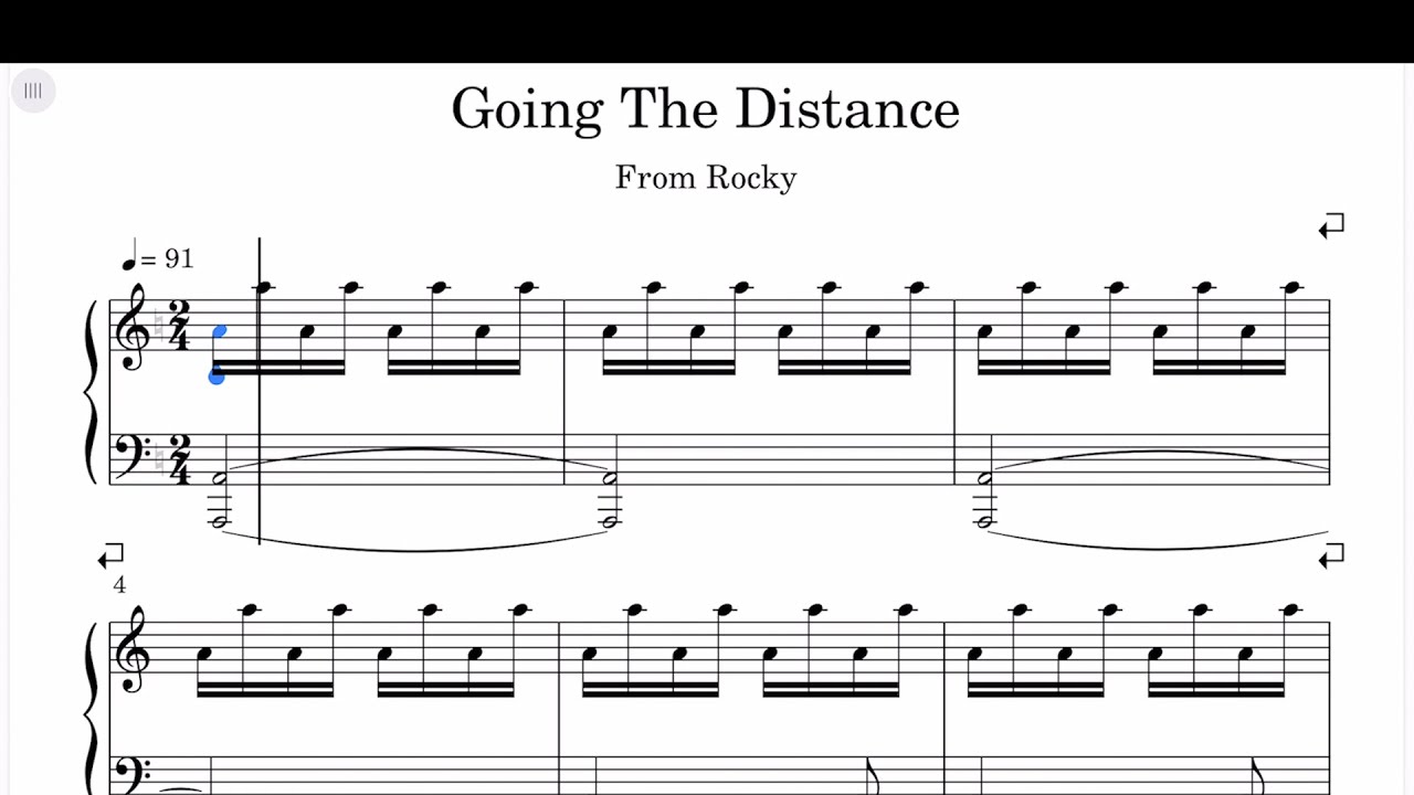 Going The Distance - Theme From Rocky Sheet Music Going The Distance - Theme From Rocky Sheet Music
