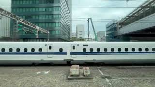 【新車】N700S系0番台J42編成(2次車)と東海道線の並走