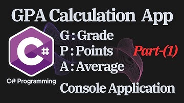 Programming Tutorial - How to use create GPA CALCULATION App - Part1 in C#.   #coding
