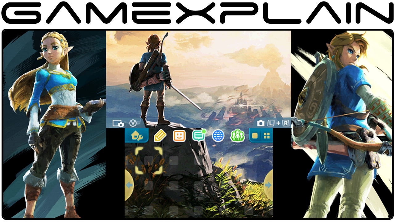 Zelda Breath of the Wild 3DS Themes Showcase (JP) YouTube