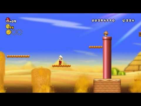 New Super Mario Bros Wii Star Coin World 2-1