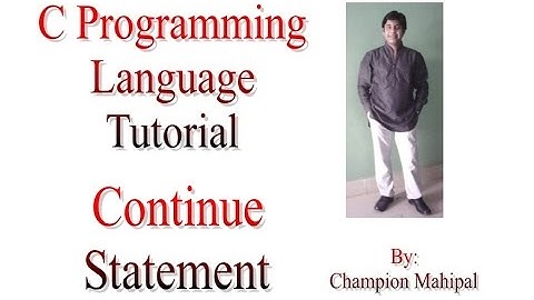 C Programming Language Tutorial 28 Continue Statement