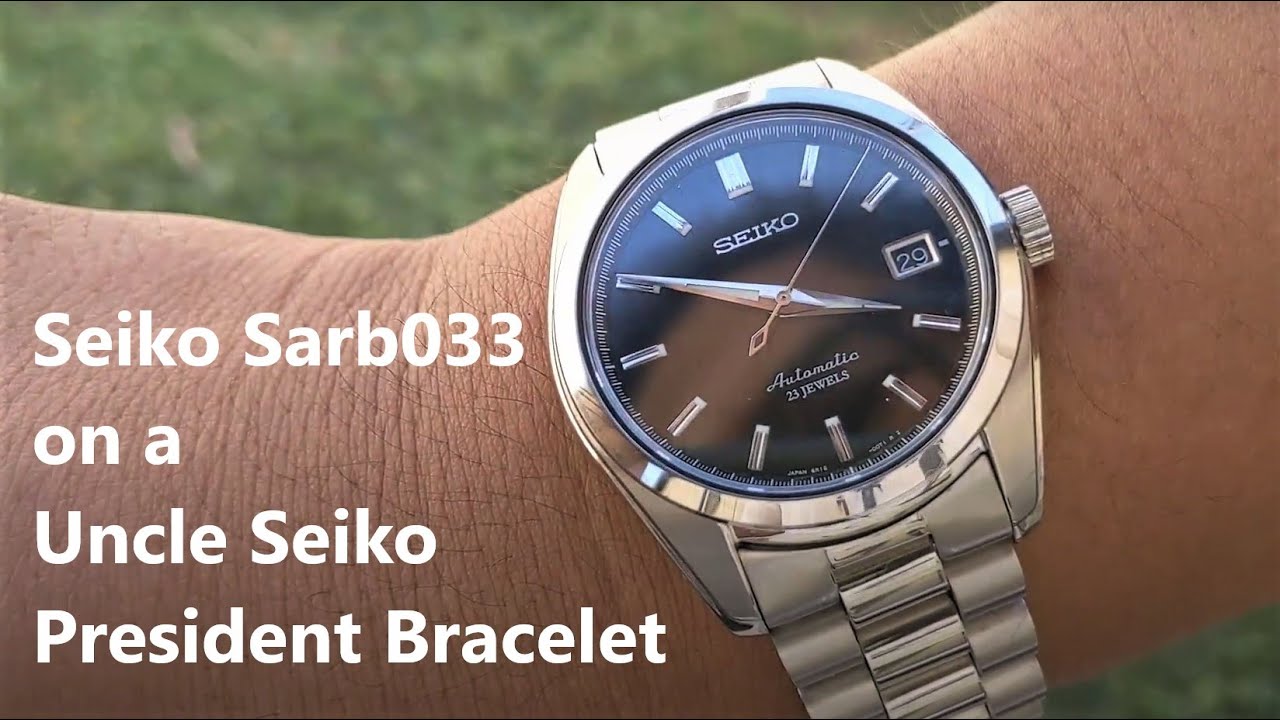 Seiko SARB033 on Uncle Seiko President Bracelet - YouTube