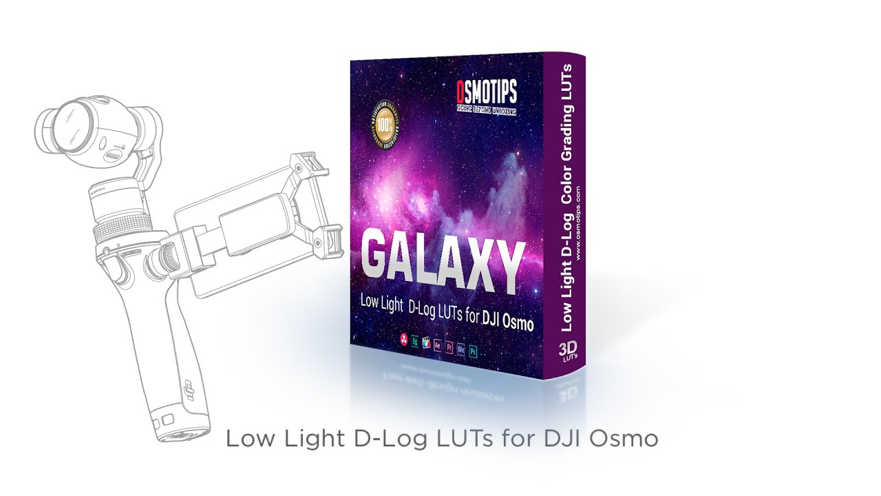 GALAXY  Low Light Color Grading LUTs for DJI Osmo D Log Footage