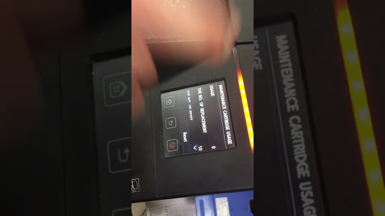 Сброс памперса в сервисном меню Canon PRO-4100