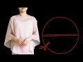 매우쉬운 원형블라우스 /재단과봉제를 10분만에 완성.Very easy round blouse/cut and sew in 10 minutes