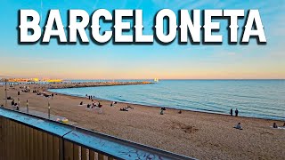 the seaside neighborhood of La Barceloneta in Barcelona