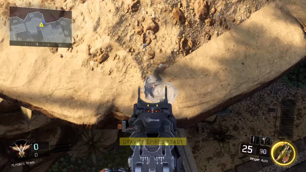 CoD Black Ops 3 - NEW Glitch on Combine Secret Ledge ontop of Rock