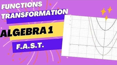 Functions Transformation: Algebra 1 lesson 2#dellymathsconcepts #fast #fsa #cxcmaths #gcse gcse