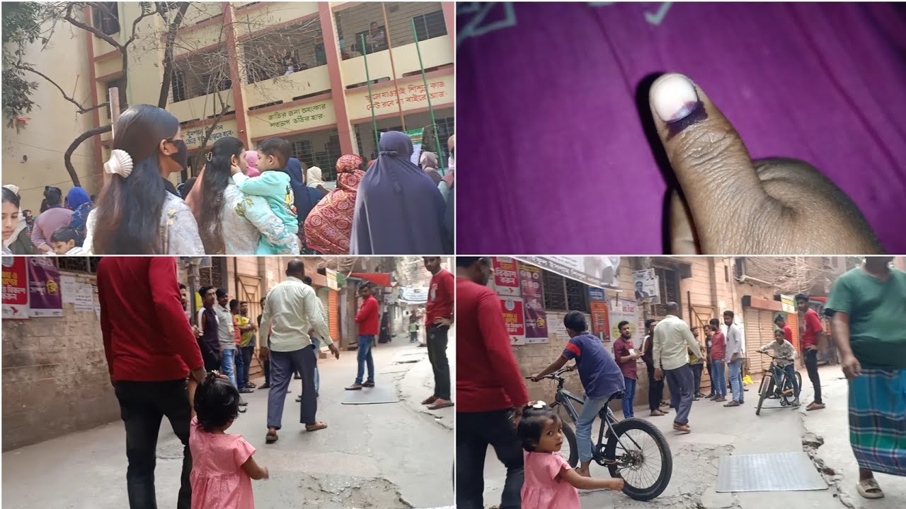 ভোটের দিন ভোট দিয়ে আসলাম