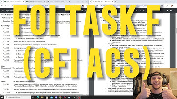 Full Guide Task F FOI! (CFI ACS)