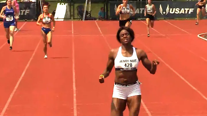 World Record Masters W45 400 meter: Angela Henry-N...