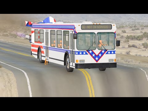 Cars Vs Unfinished Road #2 - BeamNG.Drive