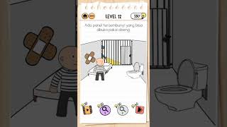 Brain test 2 - Pelarian dari penjara level 12 #shorts #shots