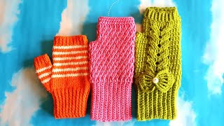 #كروشيه# جوانتي/قفازات  من غير أصابع سهل للمبتدئات Crochet fingerless gloves tutorial