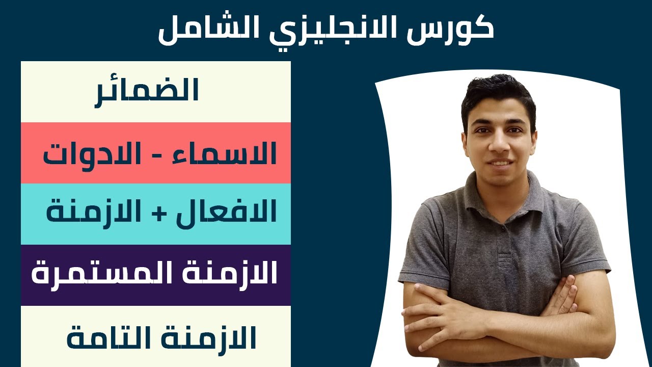 كورس شامل للتاسيس في اللغة الانجليزي - جميع قواعد الانجليزي - الجزء الاول