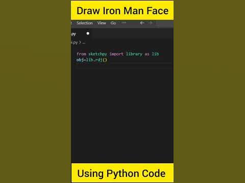 Draw Iron Man Face using Python Code #shorts #python #coding - YouTube