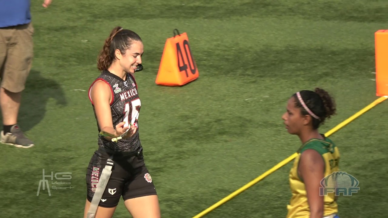 MUNDIAL DE FLAG FOOTBALL 2018 MEXICO VS BRASIL FEMENINO DIA 4