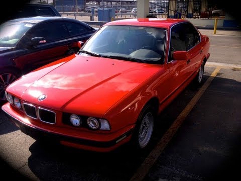 1994 BMW 530i E34 3.0L V8 Start Up, Quick Tour, & Rev With Exhaust View - 125K