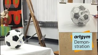 Ochabi サッカーボールのデッサン 4倍速 Artgym 17 Youtube