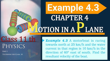 MOTION IN A PLANE 4.3 || Example 4.3 physics class 11th || VECTOR ADDITION | Vector add. @Physicss