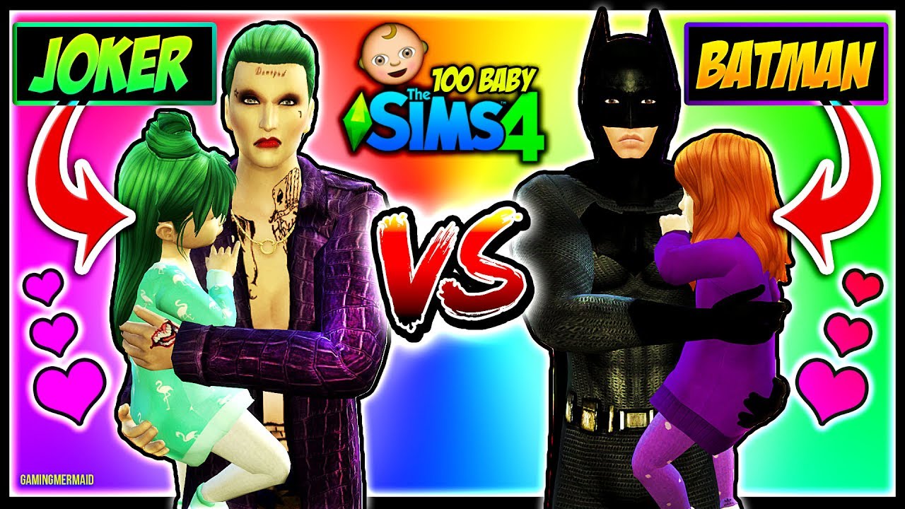 BATMAN VS JOKER TODDLER PARENTHOOD | The Sims 4: 100 Baby Challenge ...