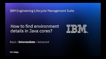 How to find environment details in javacoresDraft