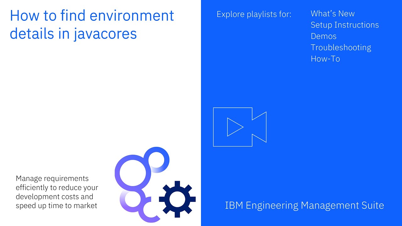 Как найти сведения об окружении в javacores