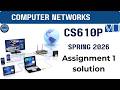 cs610p Assigment 1 solution Spring 2026 | Cs610p solution | Step by step solution