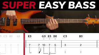 Seven Nation Army - The White Stripes Beginners Bass Scrolling Tabs