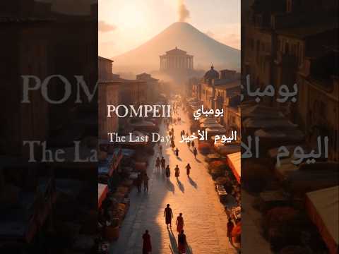 الدكاء الإصطناعي يصور أخر يوم من إنفجار بركان فيزوف مدينة بومباي الإيطالية اكسبلور فيديو