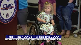 Sumner County first responders reunite with child they saved at birth