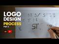 Fitness Logo Design Process | Illustrator Tutorial Start to Finish | Sketch to Vector