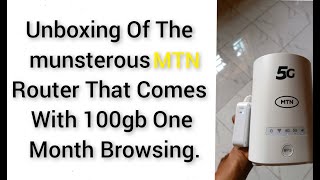 Unboxing Of The munsterous MTN Router That Comes With 100gb One Month Browsing.