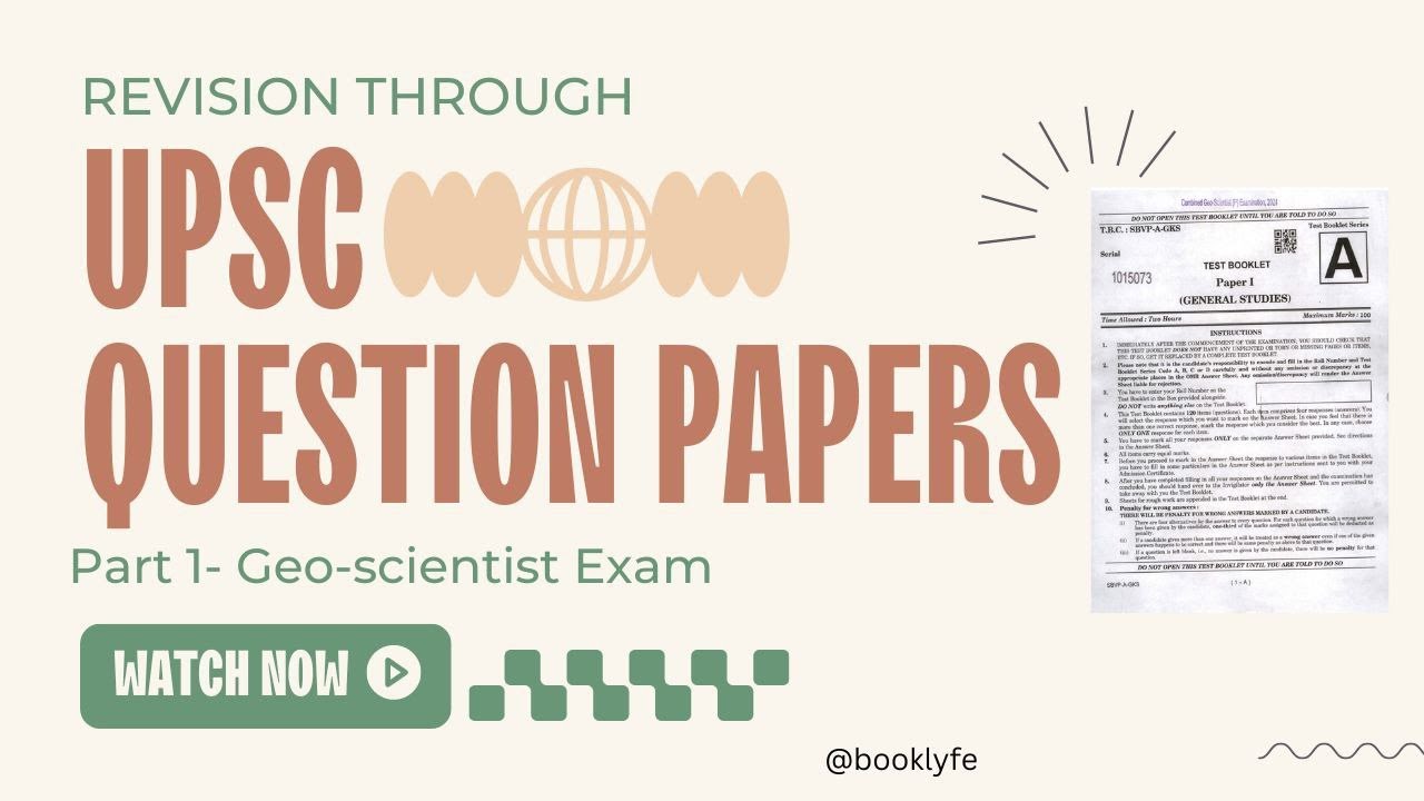 Upsc prelims 2024 : Revise the exam with various question papers. #upsc ...