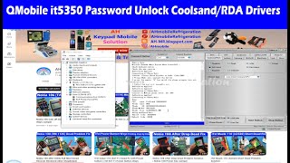 Coolsand/RDA USB Drivers | it5026+ Drivers | QMobile it5350 Boot Key and Password Unlock
