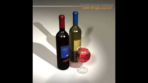 Wine bottles 3D model from CGTrader.com