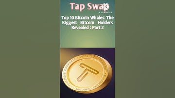 Top 10 Bitcoin Whales : The Biggest Bitcoin Holders Revealed : Part 2 || Tapswap Video Code part 2
