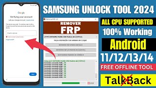 SAMSUNG FRP BYPASS OFFLINE TOOL 2024 |  UNLOCK ANDROID 13/12/11, Enable ADB Fail Fix | 100% Working