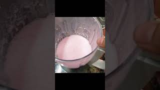 Milkshake special rose milk | Rose syrup shake #shorts #rosemilkshake