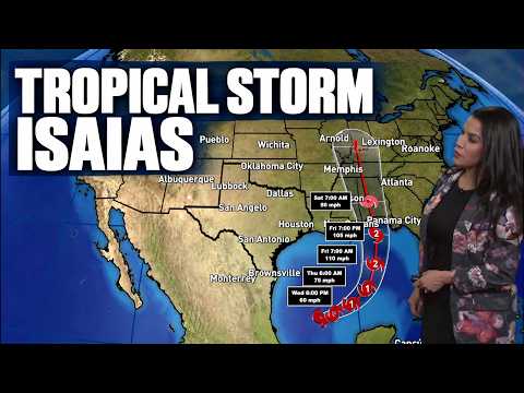 Tropical Storm Isaias forms in the Gulf, expected to strengthen into a hurricane