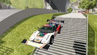 An jet sports car stunting over stairs, crashing and smashing screenshot 3