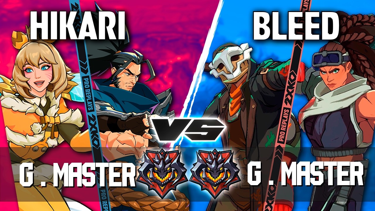 2XKO ▰ HIKARI (Yasuo-Ahri) vs BLEED (Ekko-Illaoi) ▰ 2XKO Pro level replays