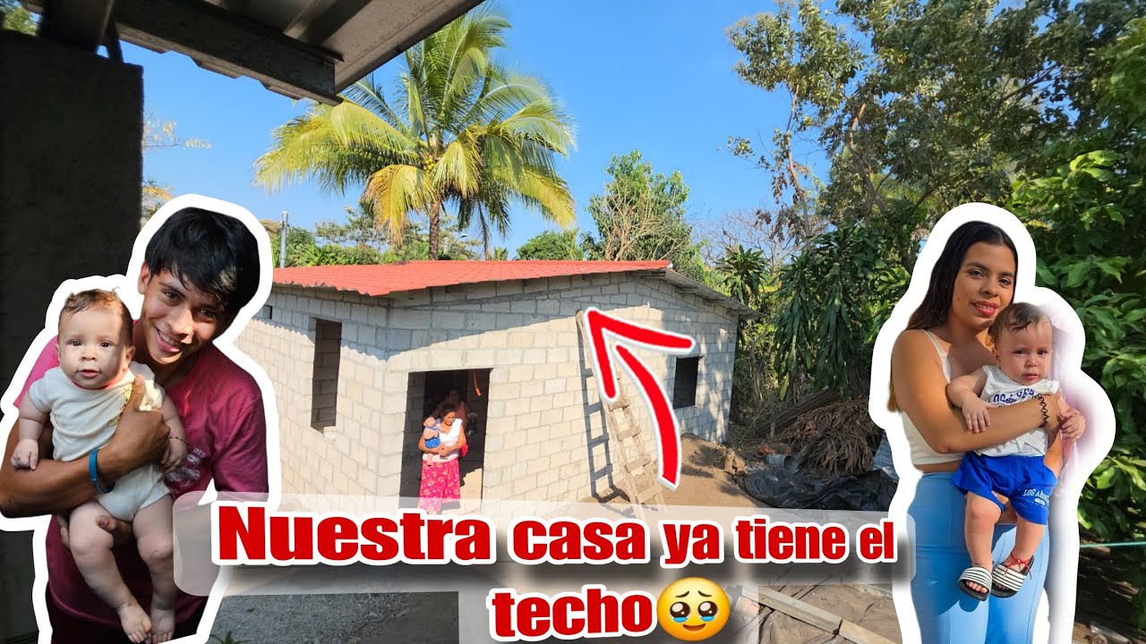 Joelito y Jenniffer nos muestran como quedo el techo de su casita🏡Lucas se pone celoso por mi mamá😱