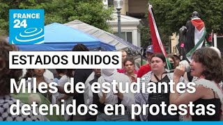 La dura represión contra estudiantes en EE. UU. por protestas contra la guerra en Gaza • FRANCE 24