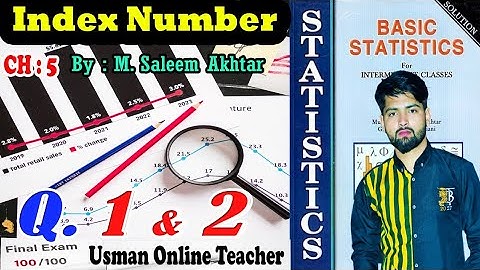Index number statistics || statistics chapter5 index number || index number statistics class 11