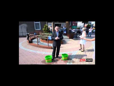 Ice Bucket Challenge w wykonaniu prezydenta Pabianic