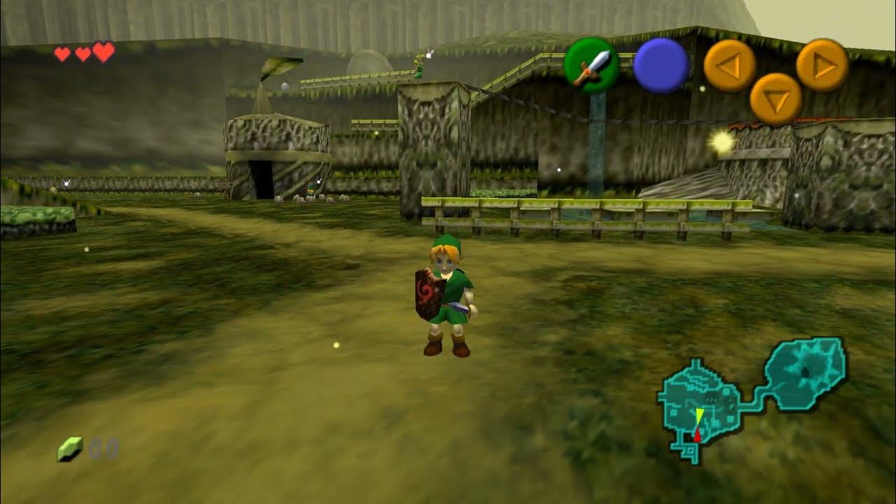 Zelda: Ocarina of Time PC port gameplay 