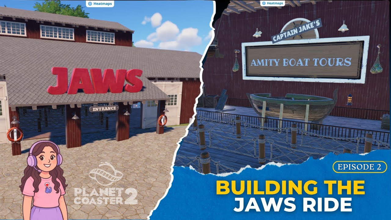 Building the JAWS ride in Planet Coaster 2 - Ep.2