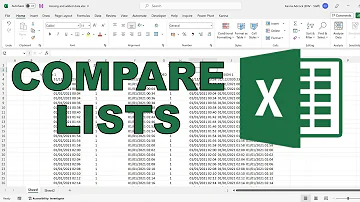 How to compare two lists to find missing values in excel